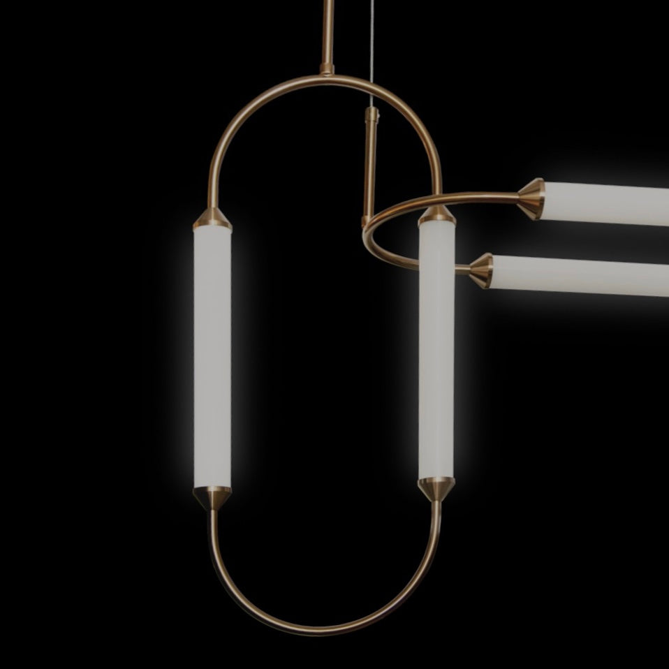 Adela gold trio chandelier