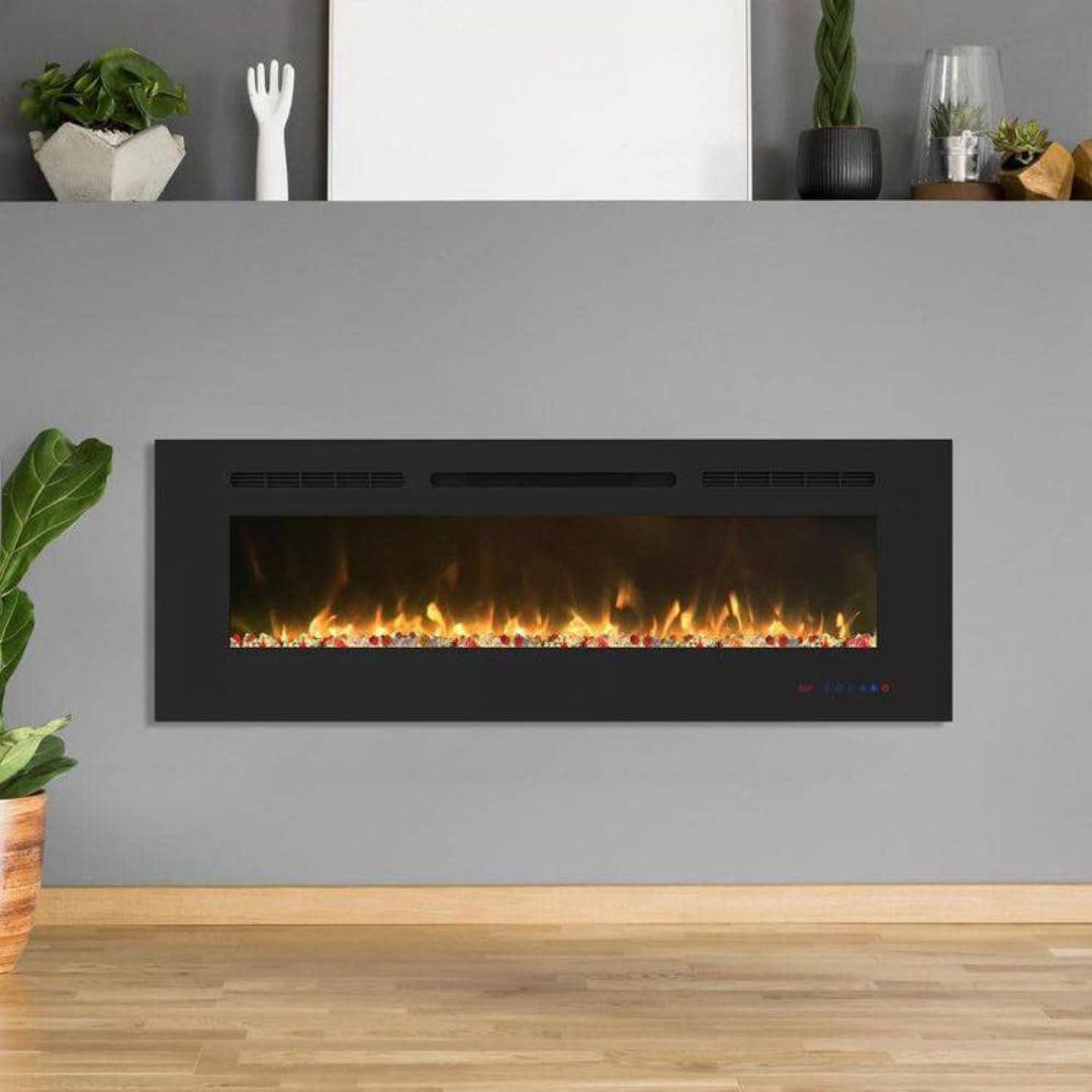 55'' crystal electric fireplace