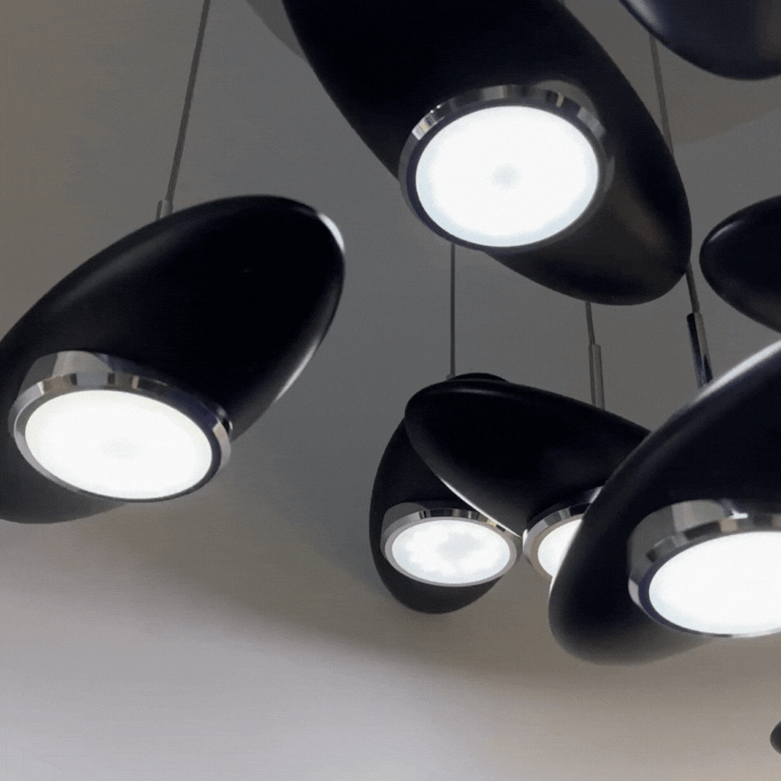 Eye collection chandelier 9 light