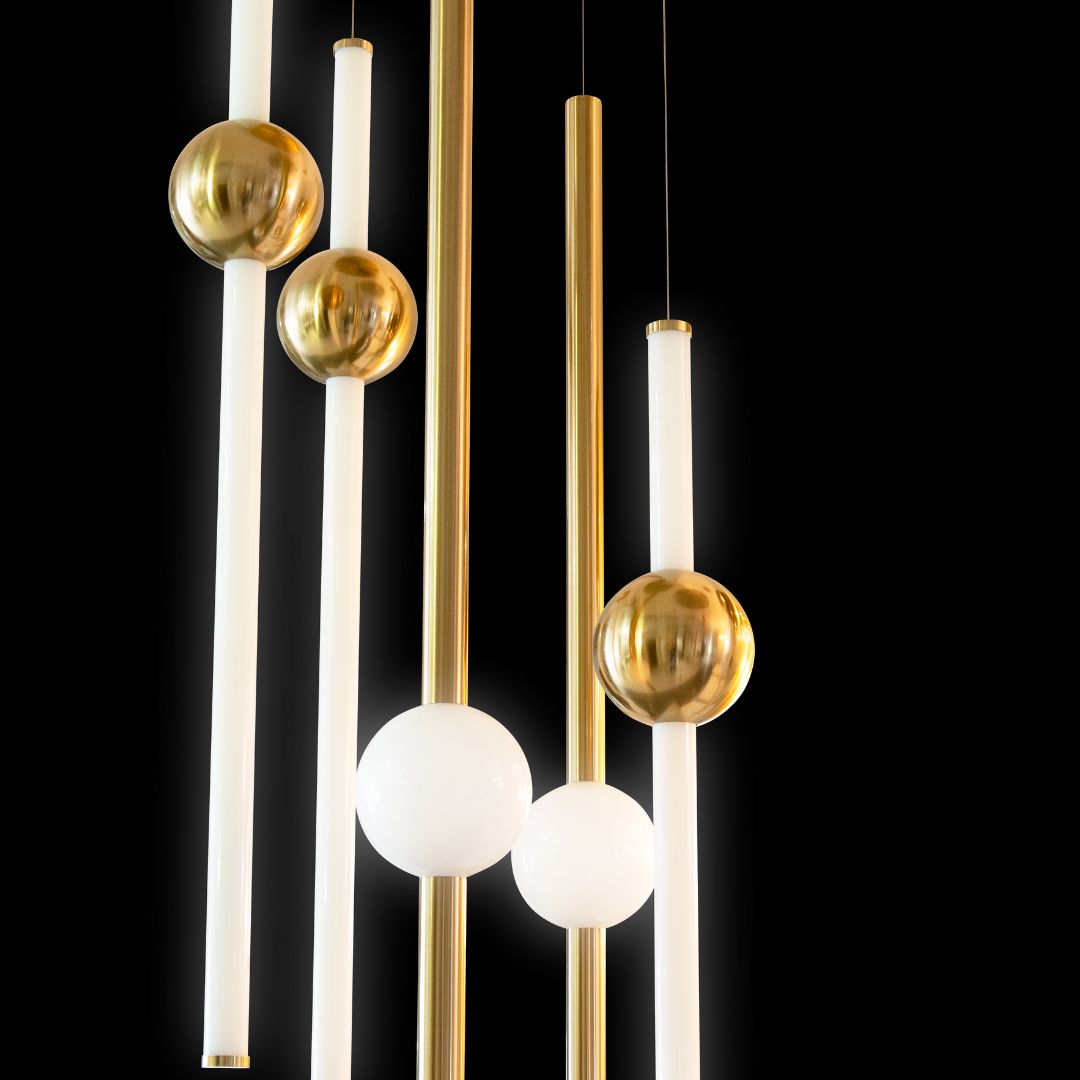 Virelle gold modern chandelier