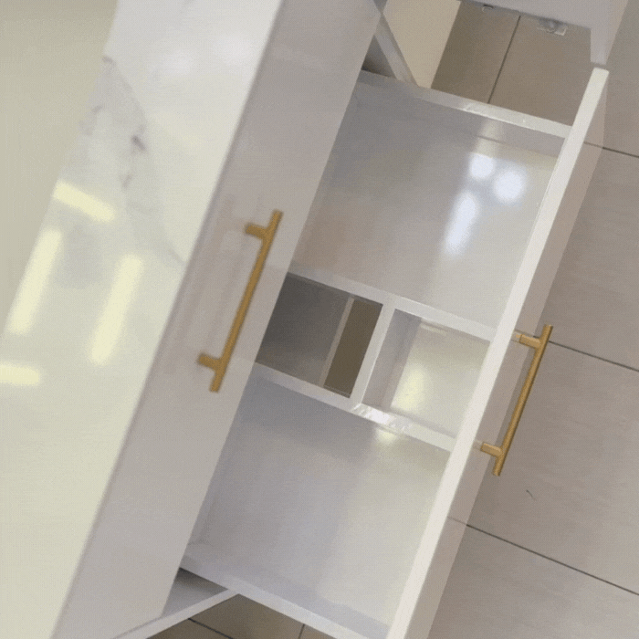 55'' Adela double vanity with marble top