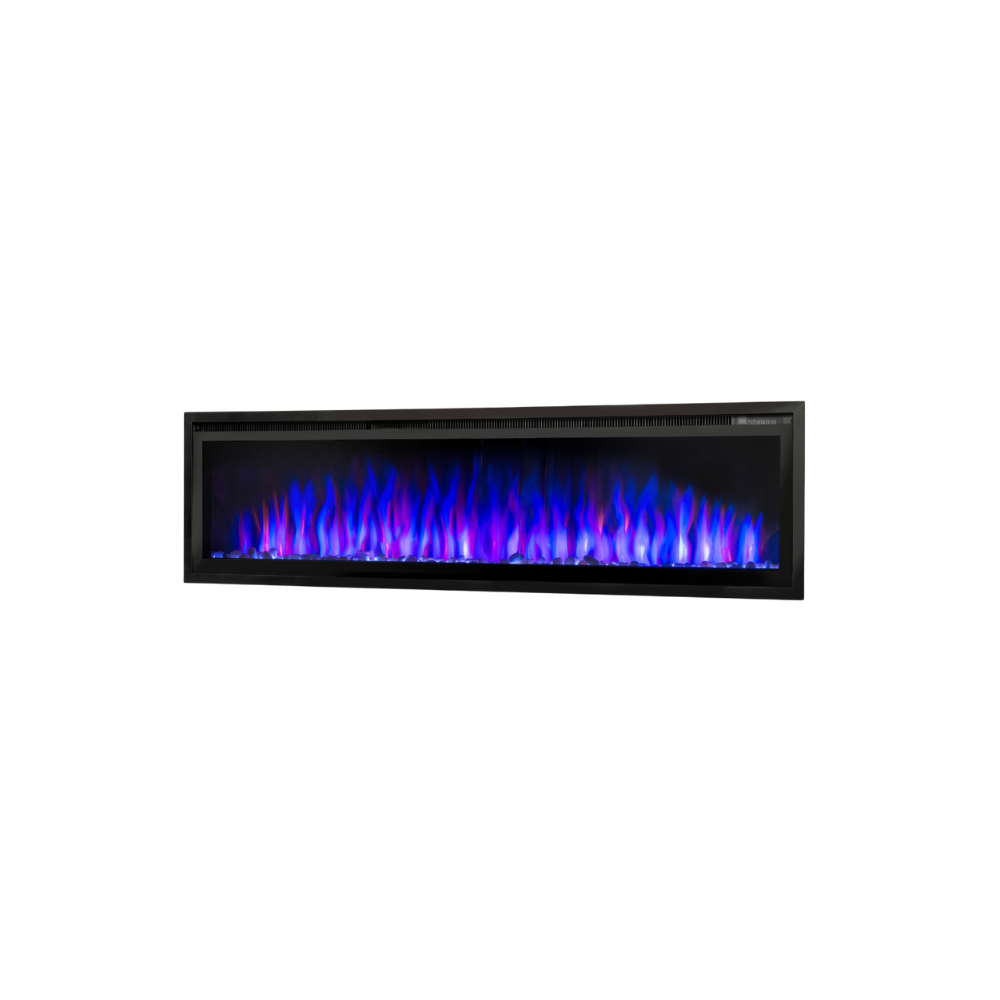 50" Crystal Electric Fireplace - panoramic full view
