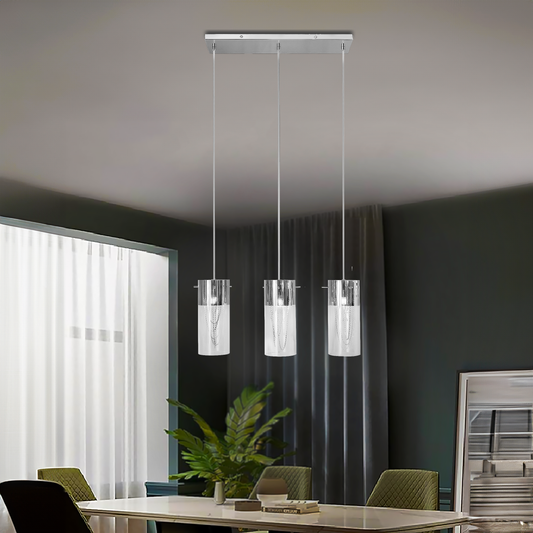 Verre 3 light pendant