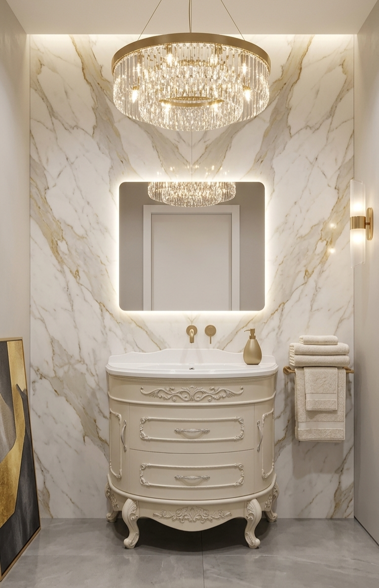 34.5'' The Imperial Elegance Luxury Bathroom Vanity
