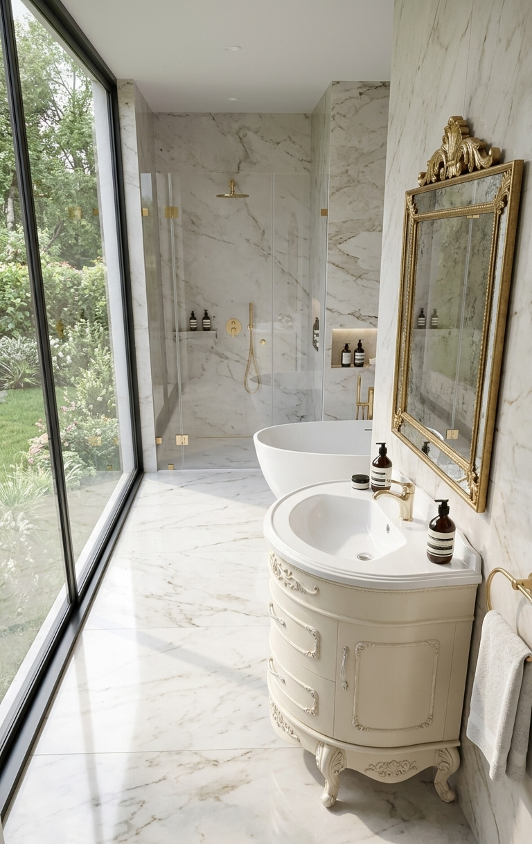 34.5'' The Imperial Elegance Luxury Bathroom Vanity
