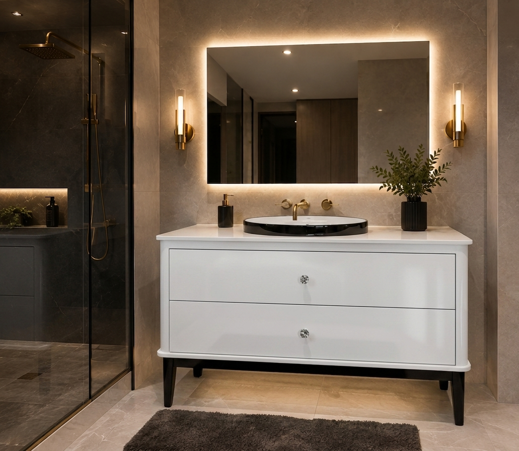 31.5" The Riviera Elegance Double-Drawer Vanity
