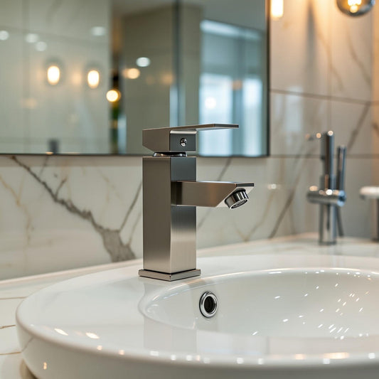 Brushed nickel  faucet