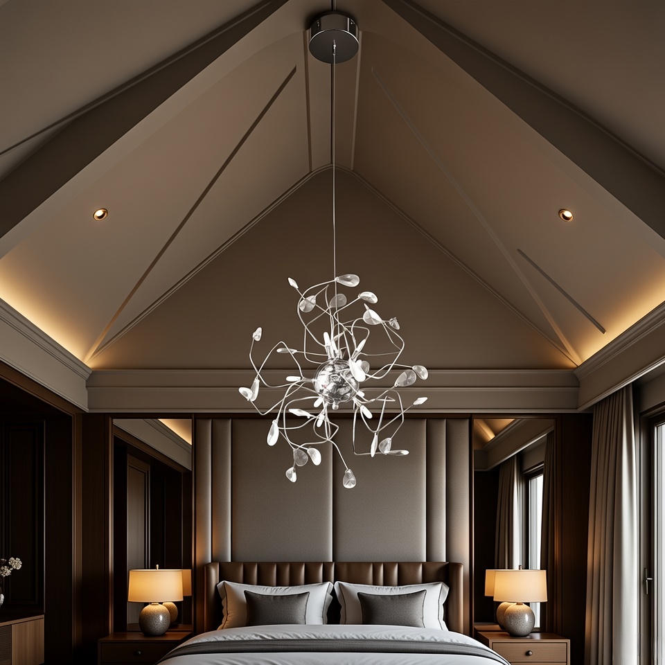 Whimsical crystal light fixture