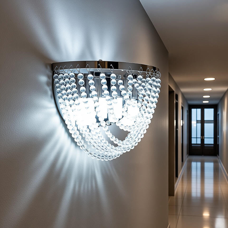 Crystalchant elegante  wall mount  light fixture