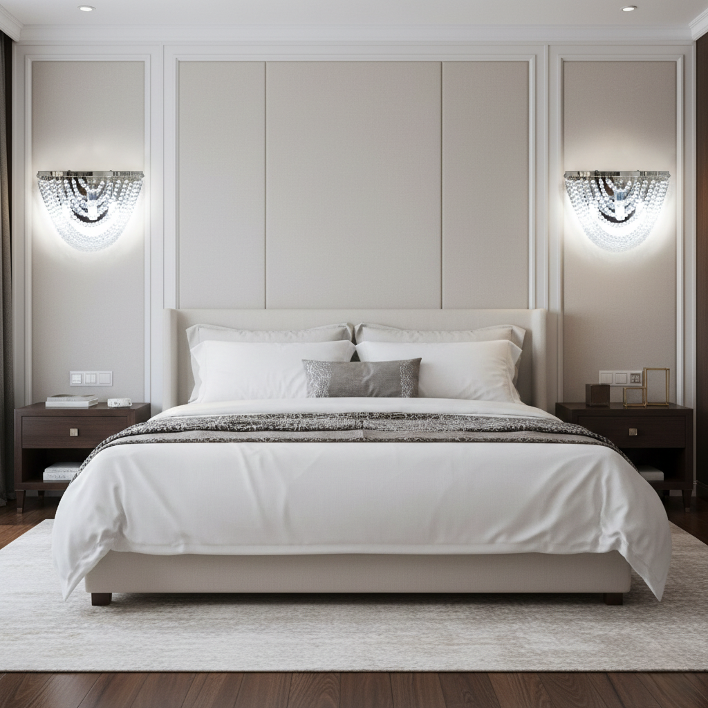 Crystalchant elegante  wall mount  light fixture