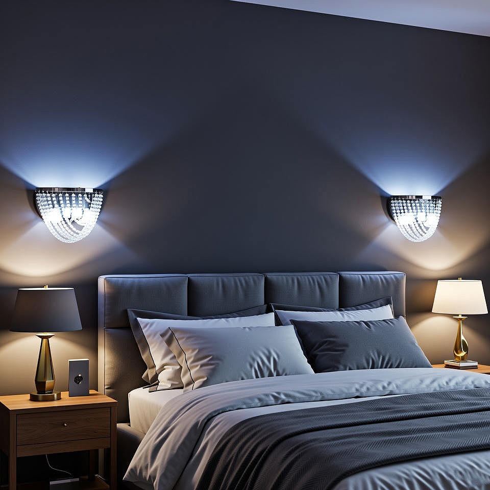 Crystalchant elegante  wall mount  light fixture