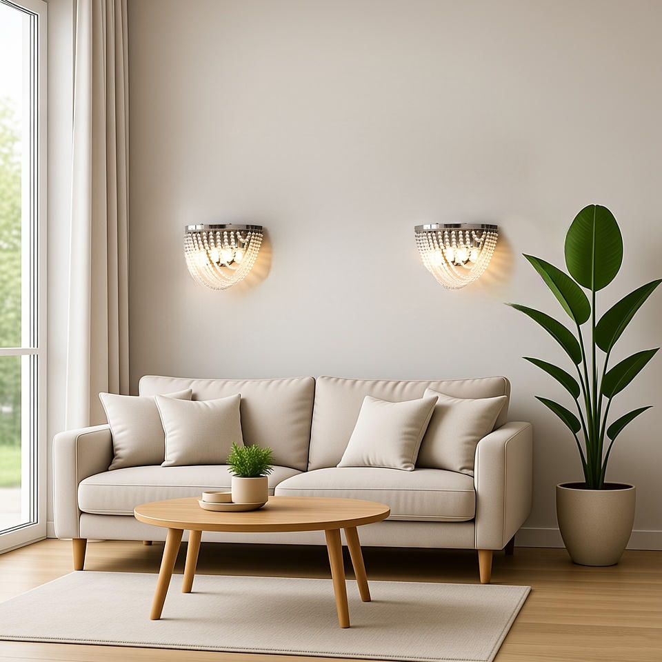 Crystalchant elegante  wall mount  light fixture