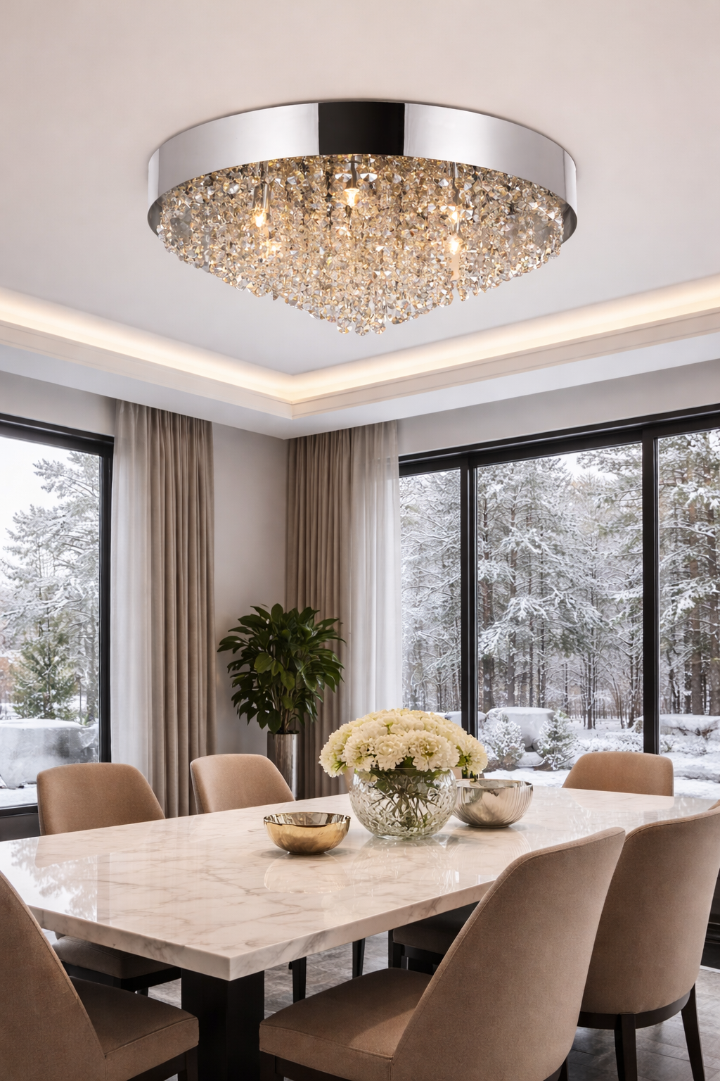 Crystalchant Champagne Sparkle Chandelier