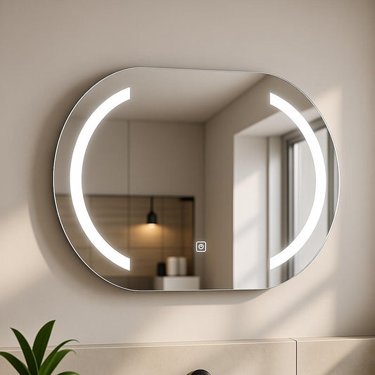 35'' Nuoro oval mirror with integrated LED light