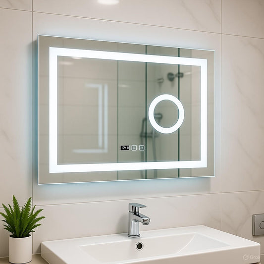32'' Trento rectangular LED mirror