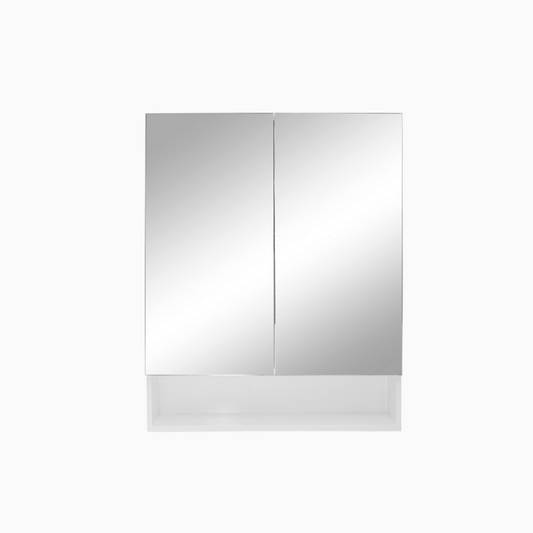 22,5 Cerona modern white bathroom wall cabinet with 2 mirror doors