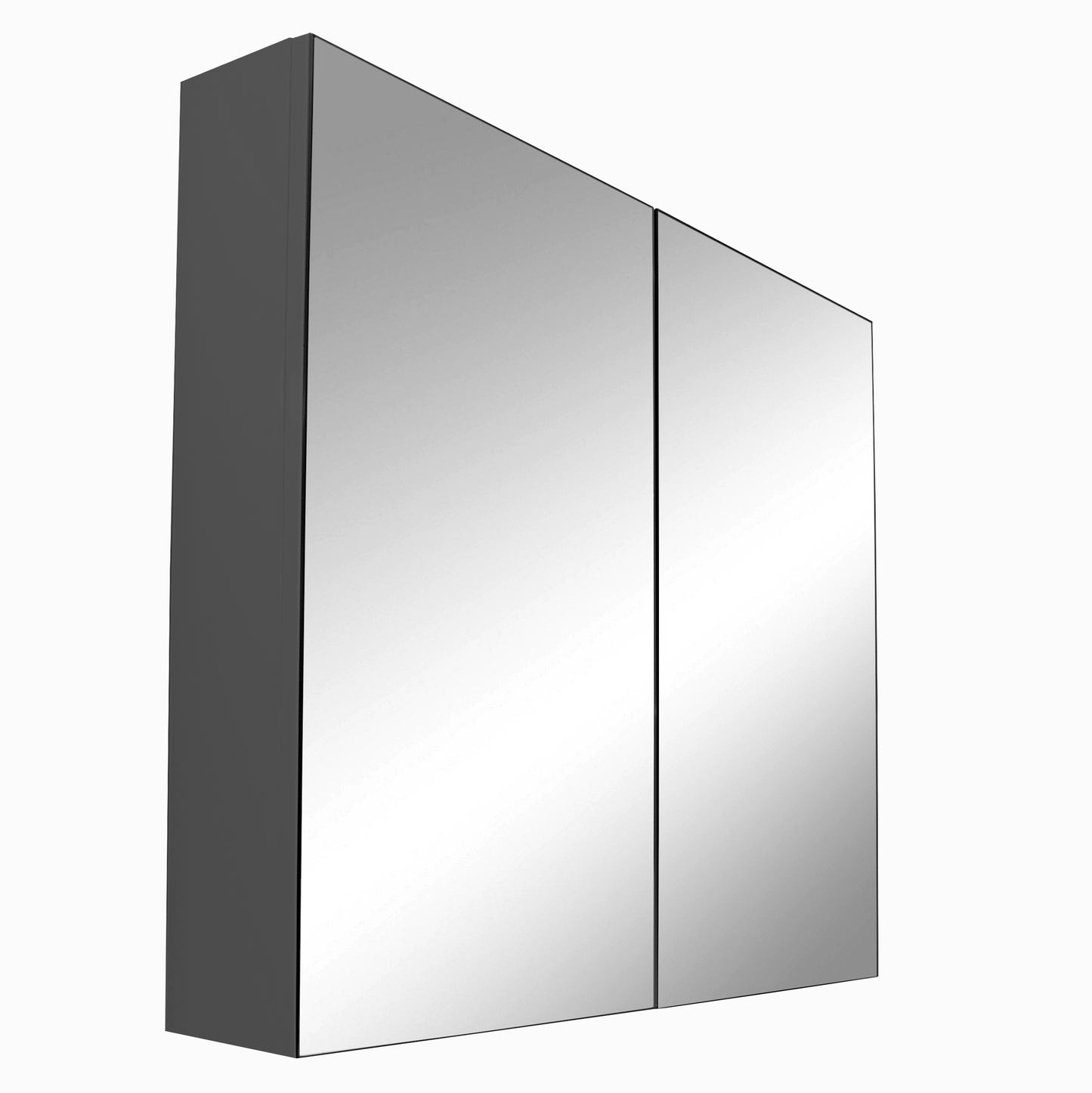 36'' Milano modern laquered  bathroom wall cabinet with 2 mirror doors