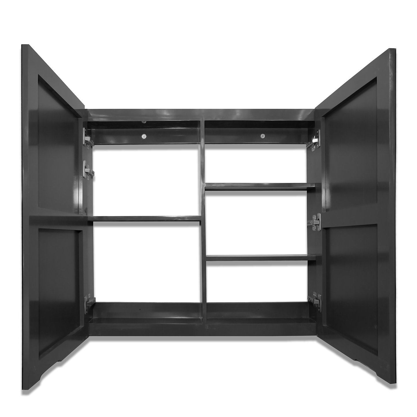36'' Milano modern laquered  bathroom wall cabinet with 2 mirror doors
