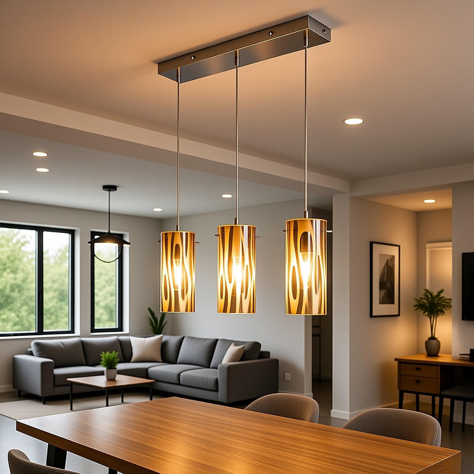 Marquee 3 light pendant