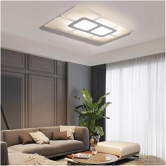 40" Grande Glacier Blanco Modern Led  Ceiling Light