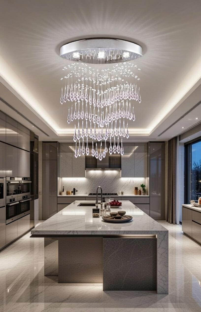 Cascade Elegante crystal chandelier