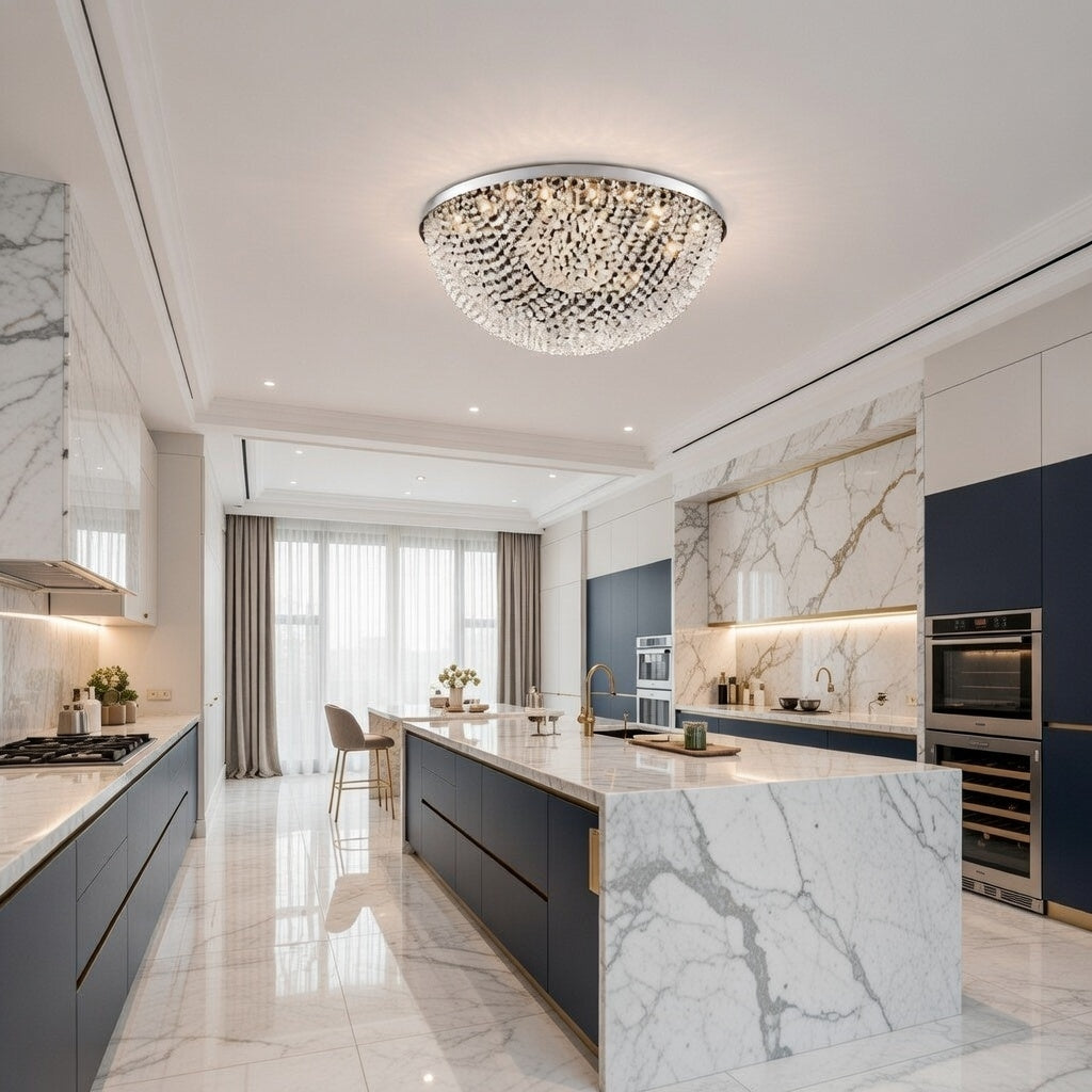 Grand Éclat Crystal Dome Chandelier