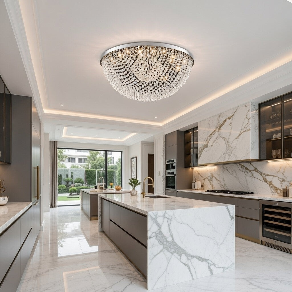 Grand Éclat Crystal Dome Chandelier