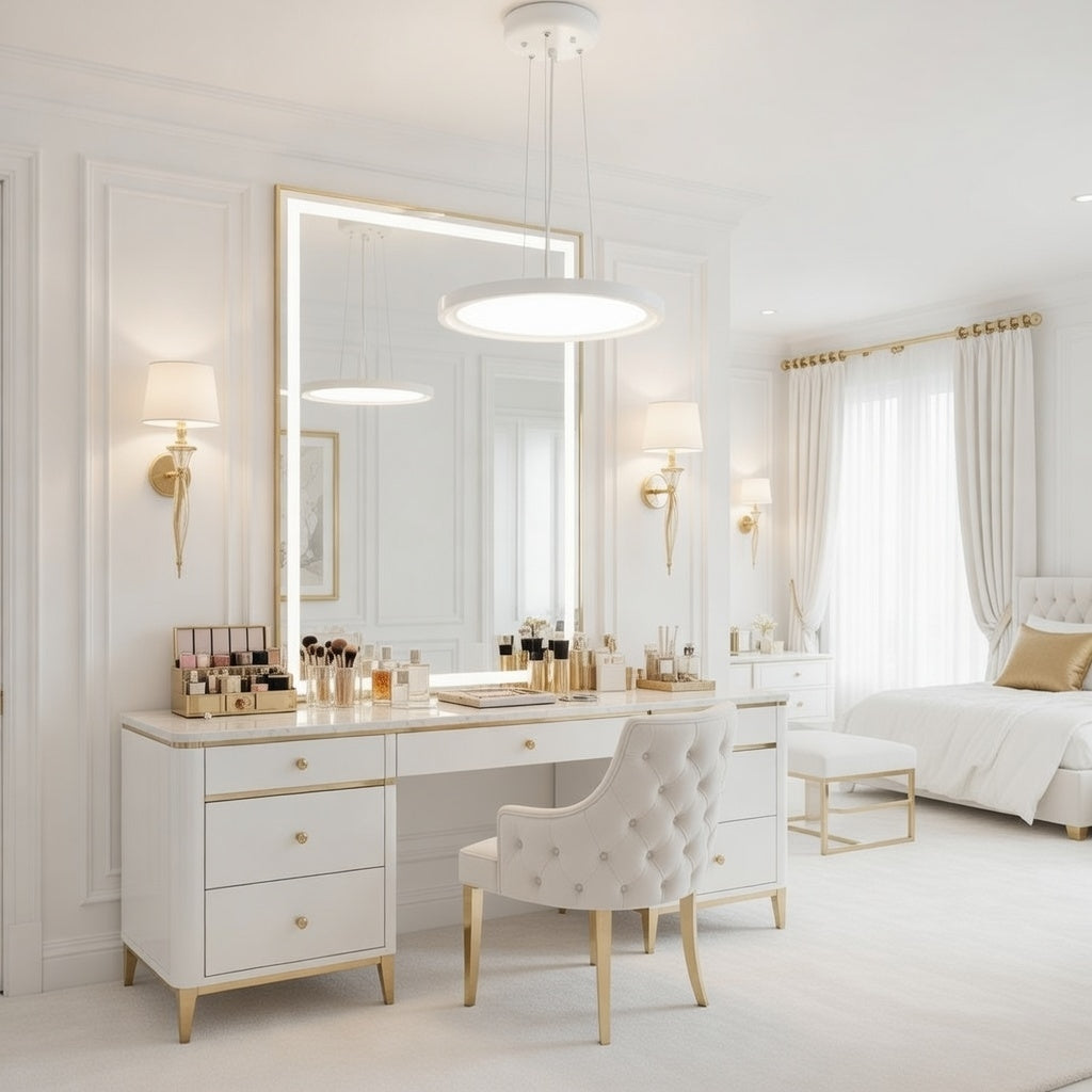 Halo Luxe LED Pendant – Modern Minimalist Ring Light