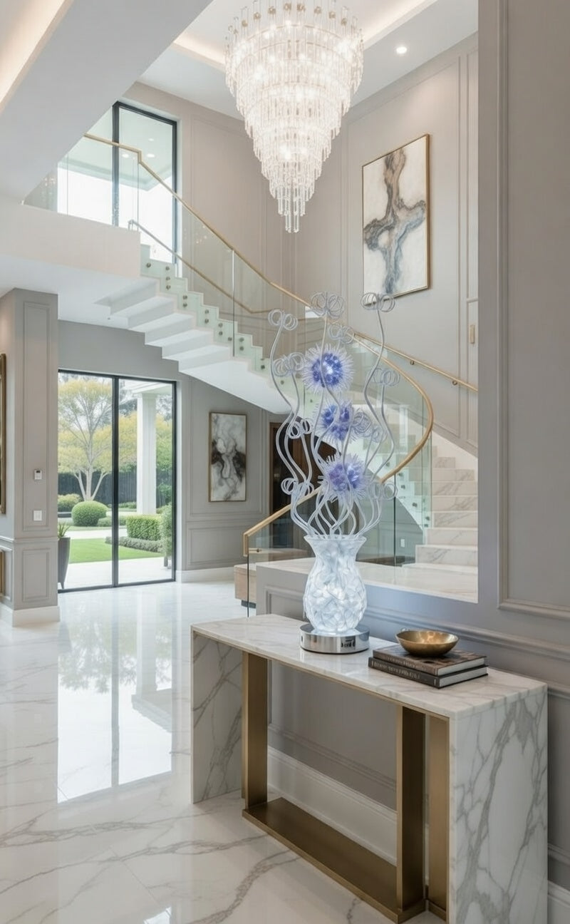 The Lumina Sculptural Vase Light