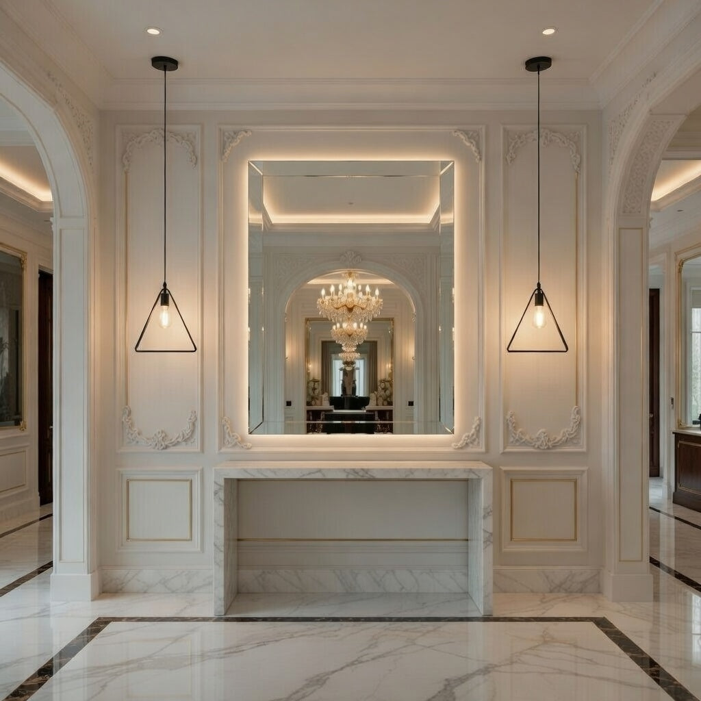 Trigonon black metal pendant