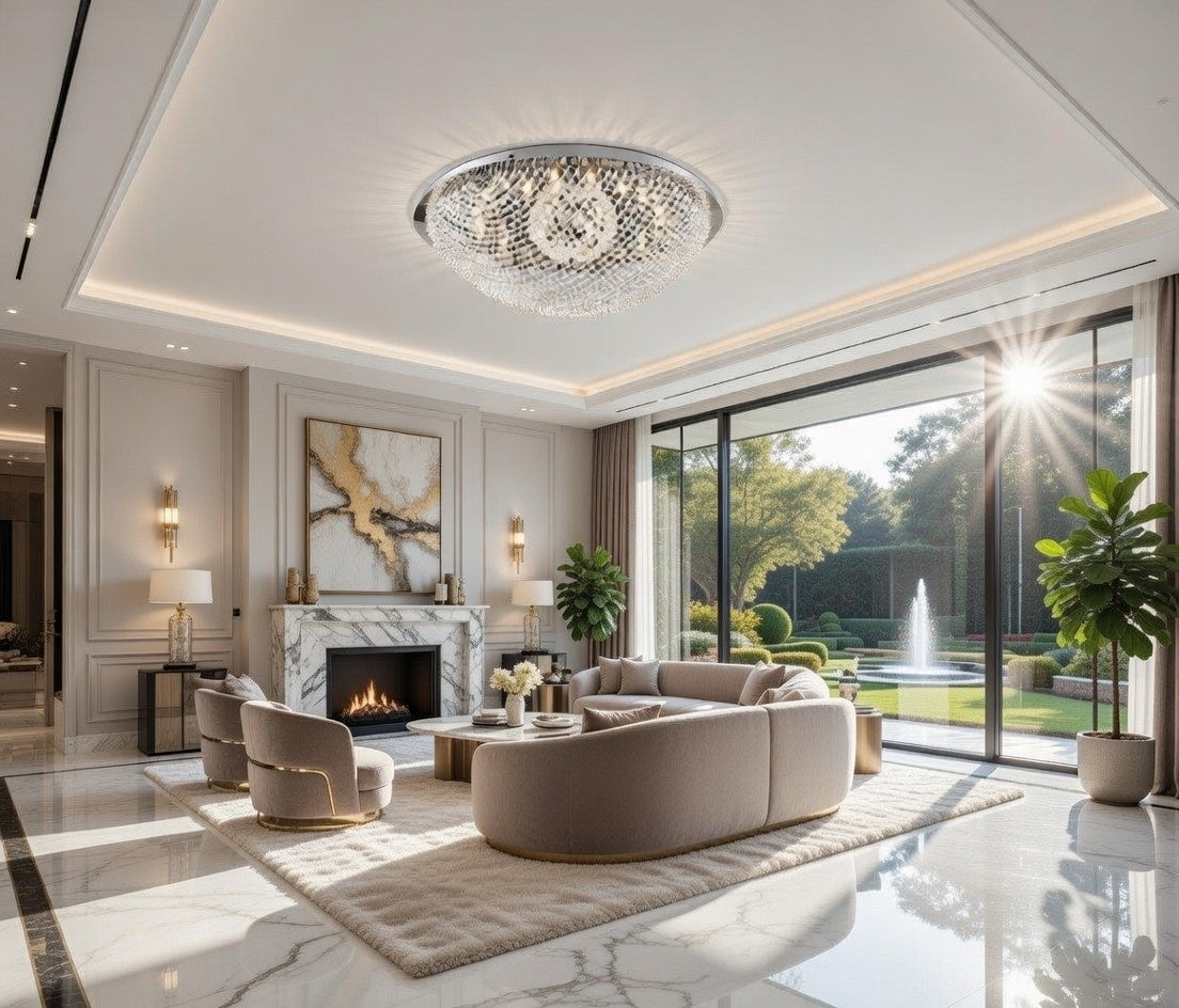 Grand Éclat Crystal Dome Chandelier