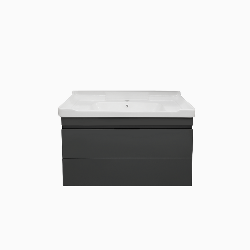 36'' Milano modern laquered floating bathroom vanity with  top