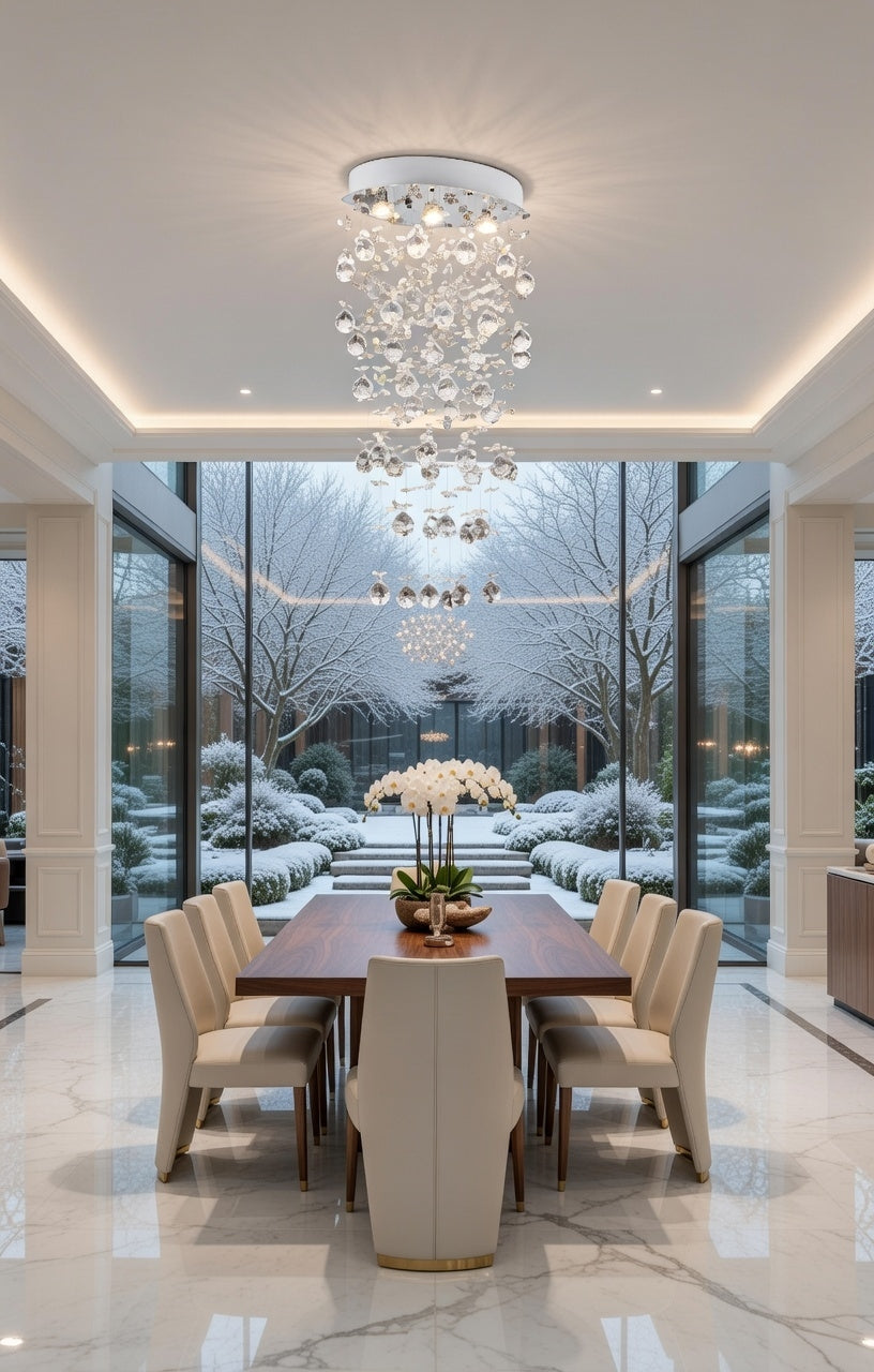 The Firenze Cascade Crystal Chandelier