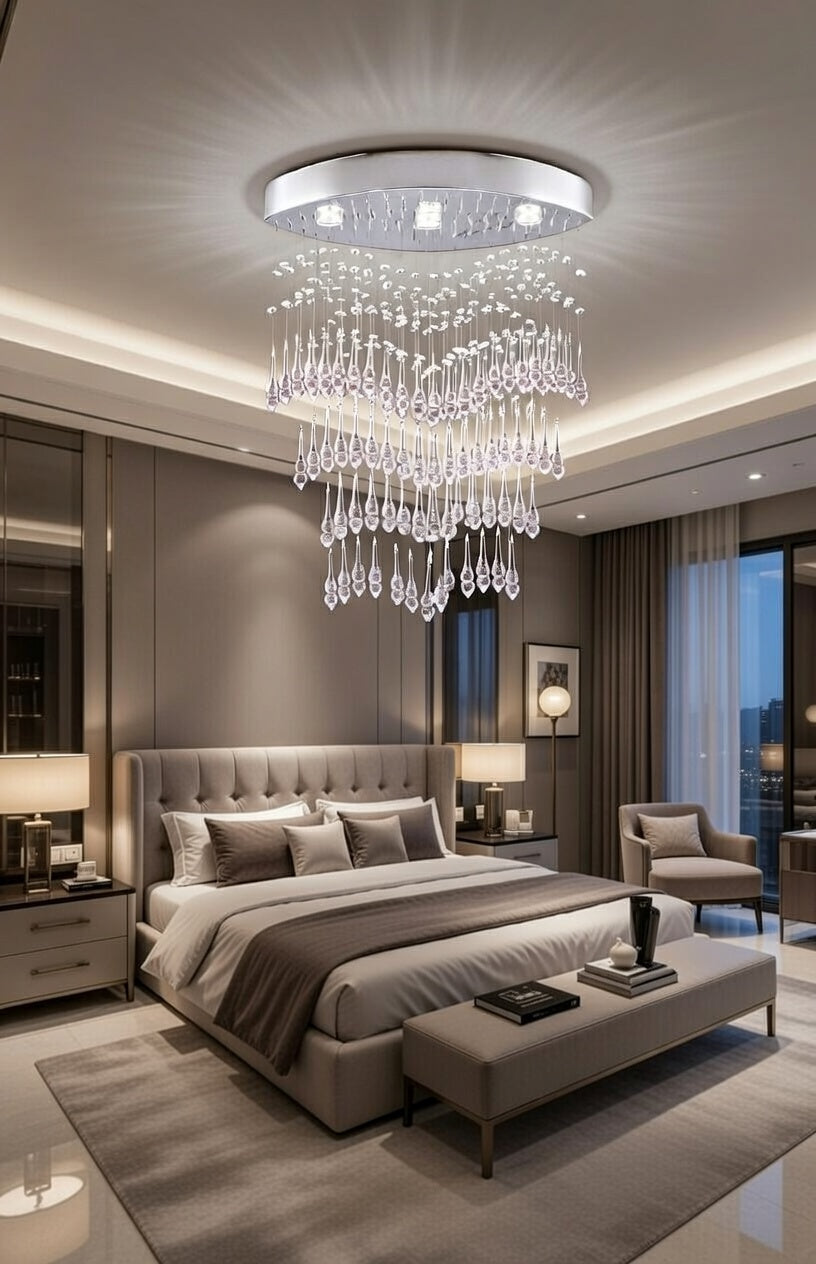 Cascade Elegante crystal chandelier