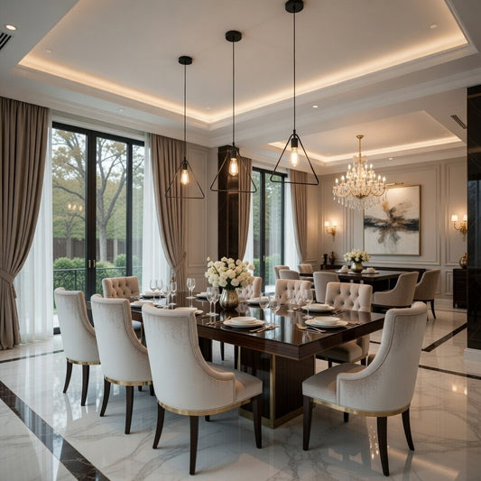 Trigonon black metal pendant