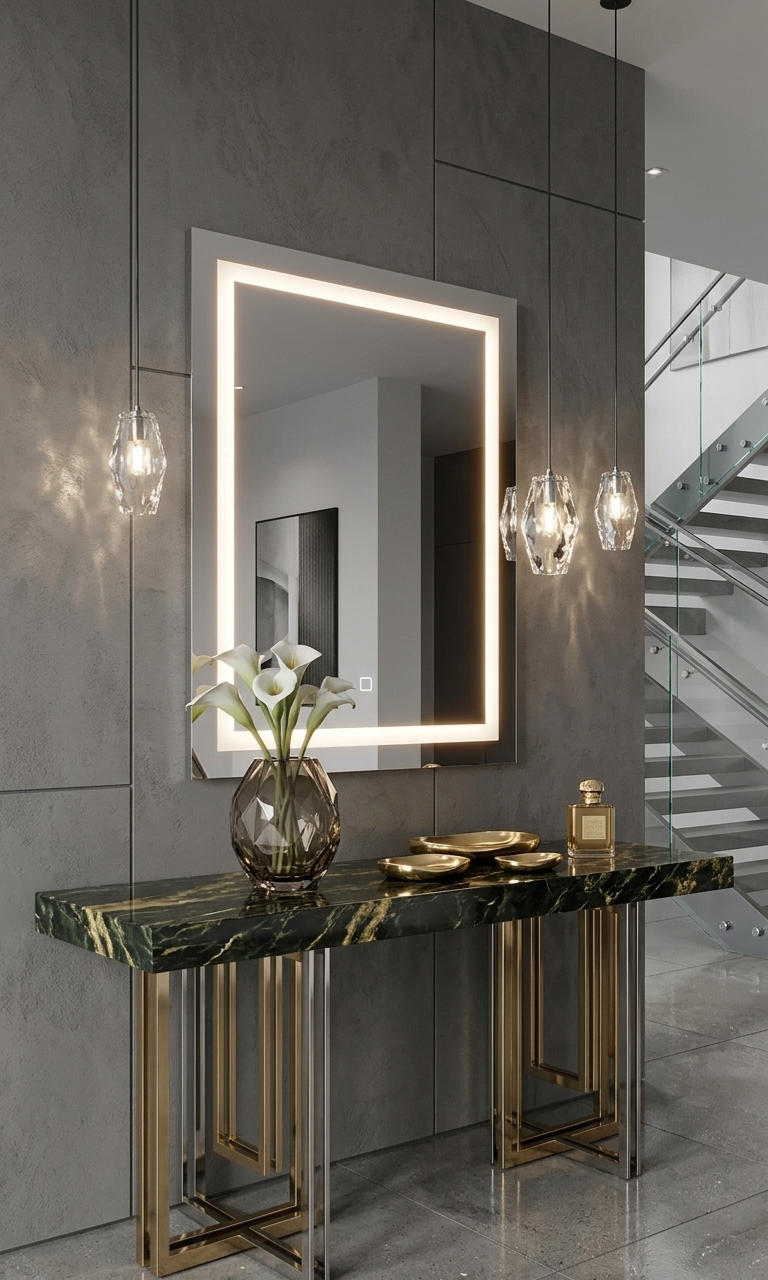 36'' Macerata rectangular mirror with LED light