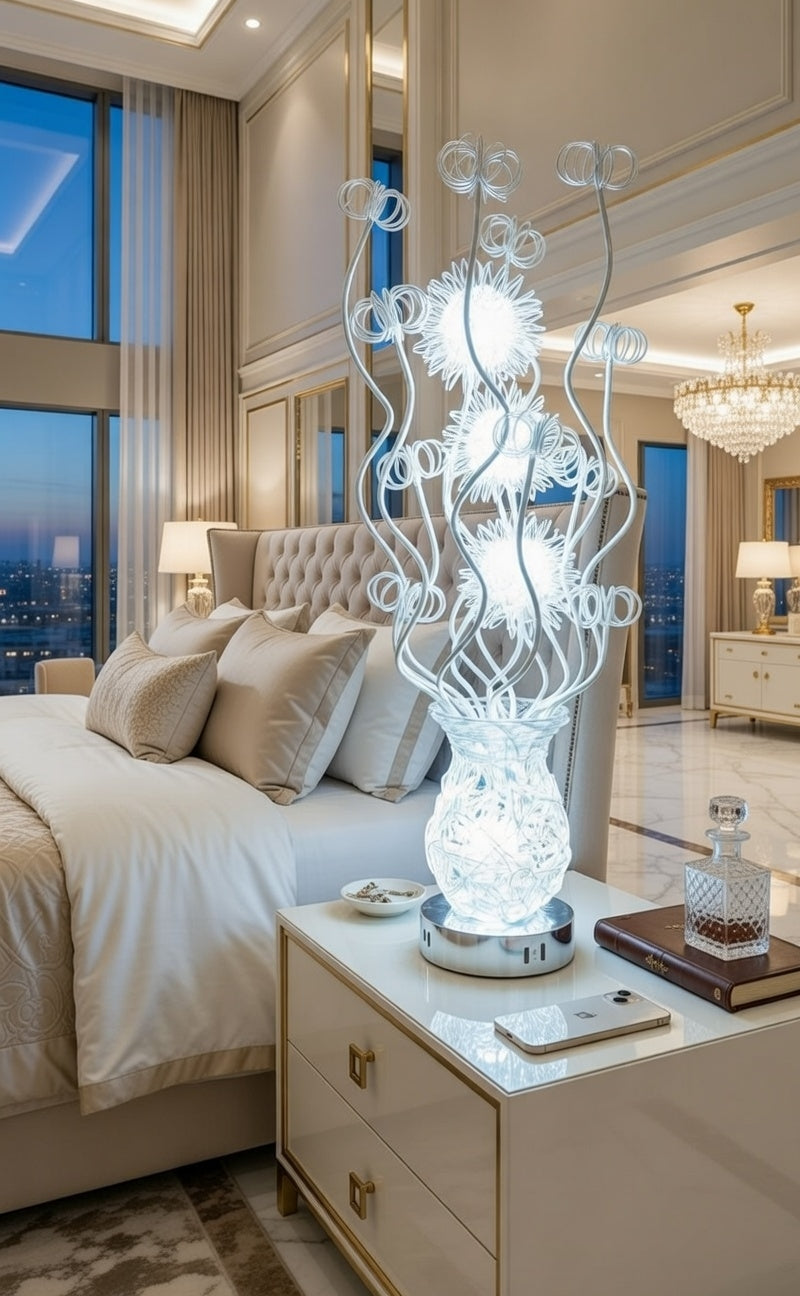 The Lumina Sculptural Vase Light