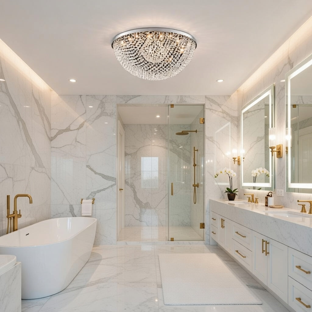 Grand Éclat Crystal Dome Chandelier