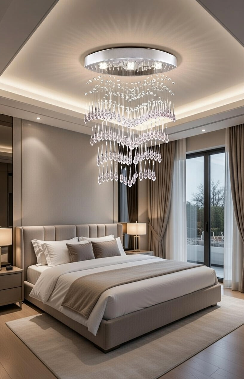 Cascade Elegante crystal chandelier
