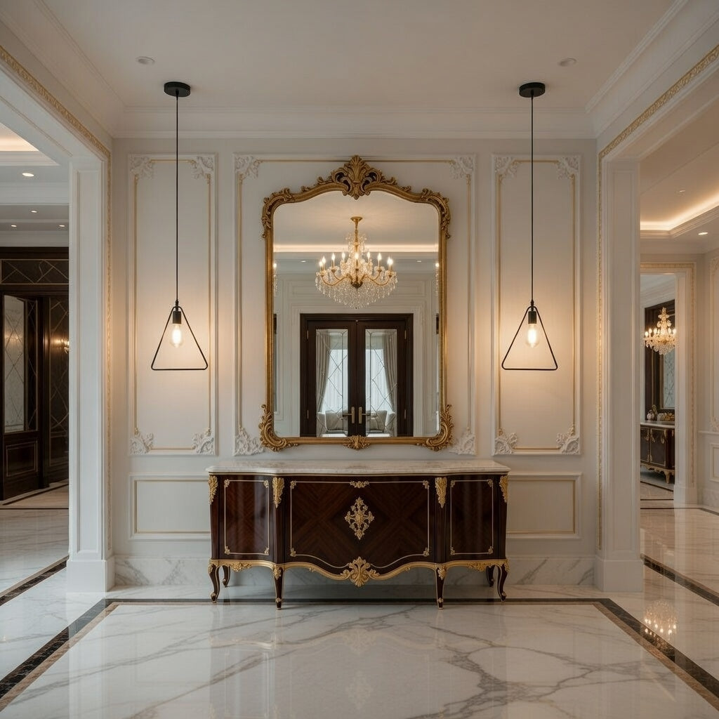 Trigonon black metal pendant