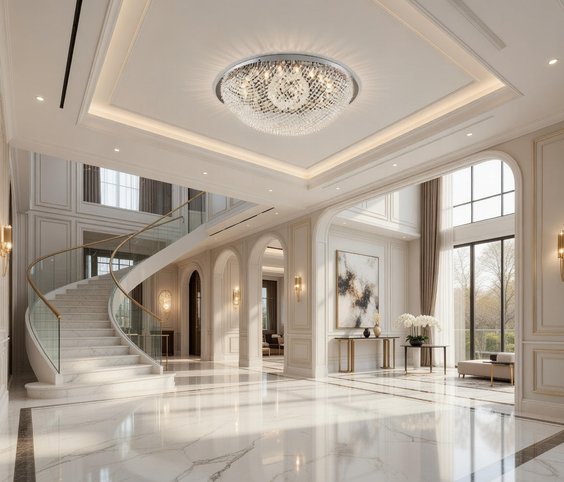 Grand Éclat Crystal Dome Chandelier