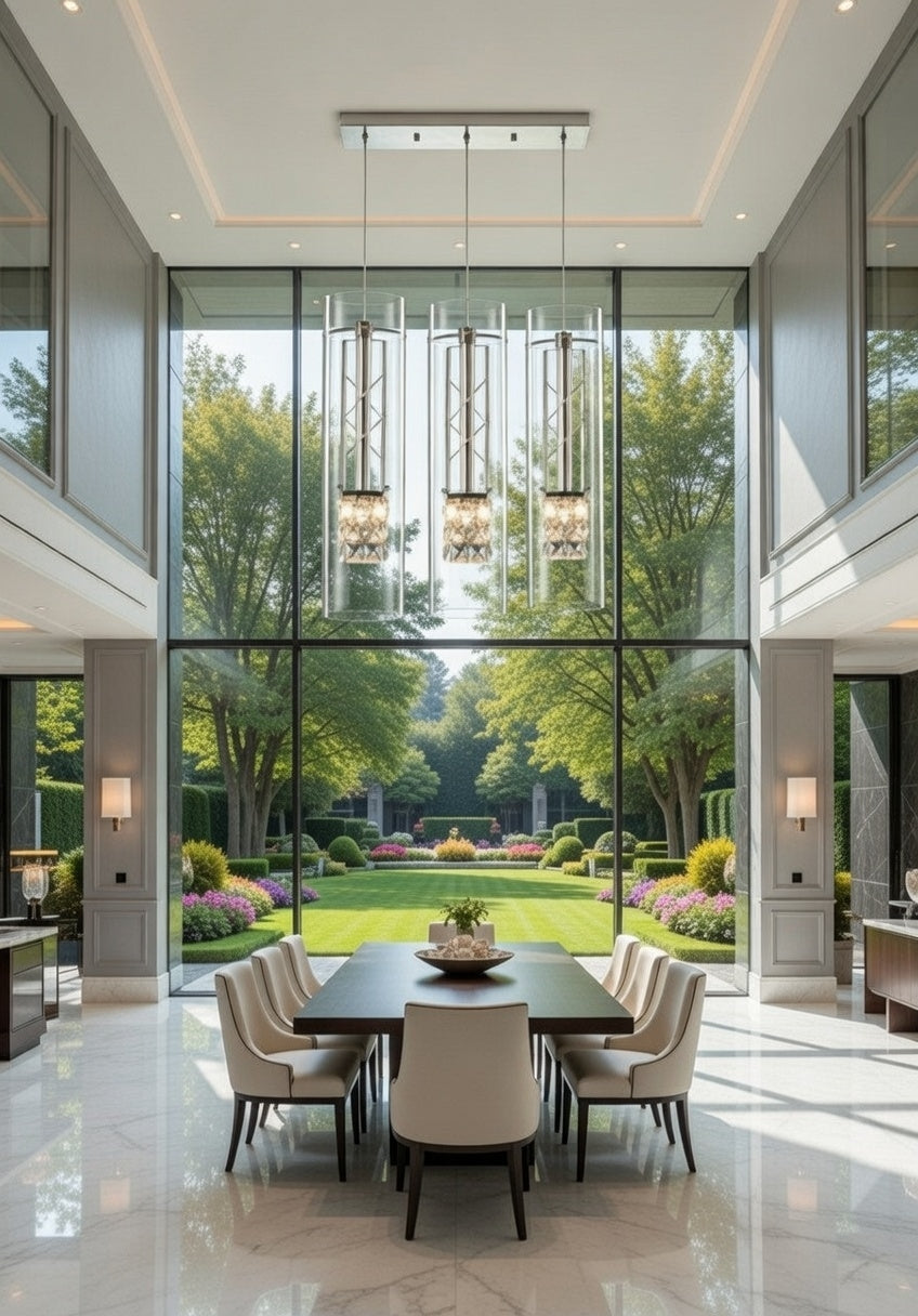 Noir Luxe Crystal Trio Light 