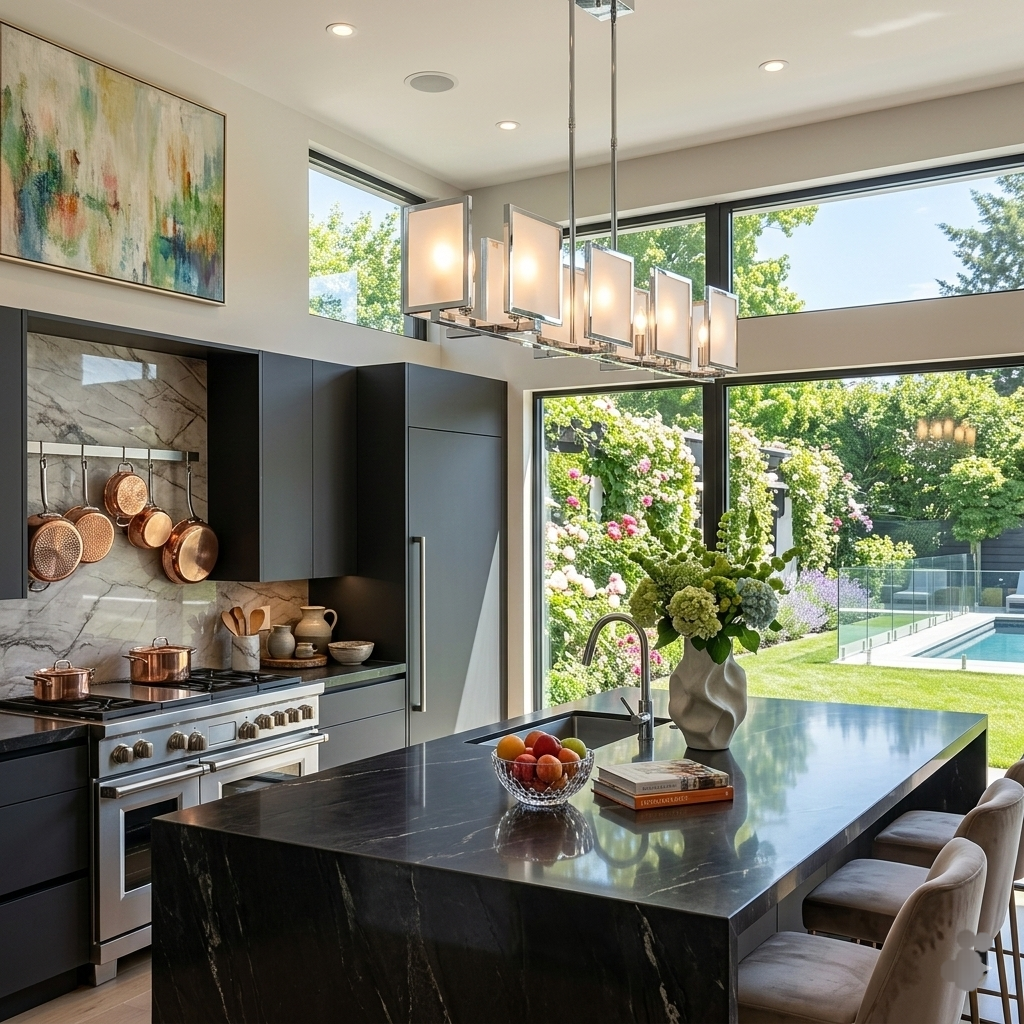 Paris L'Éclat de Modernité chromed metal chandelier