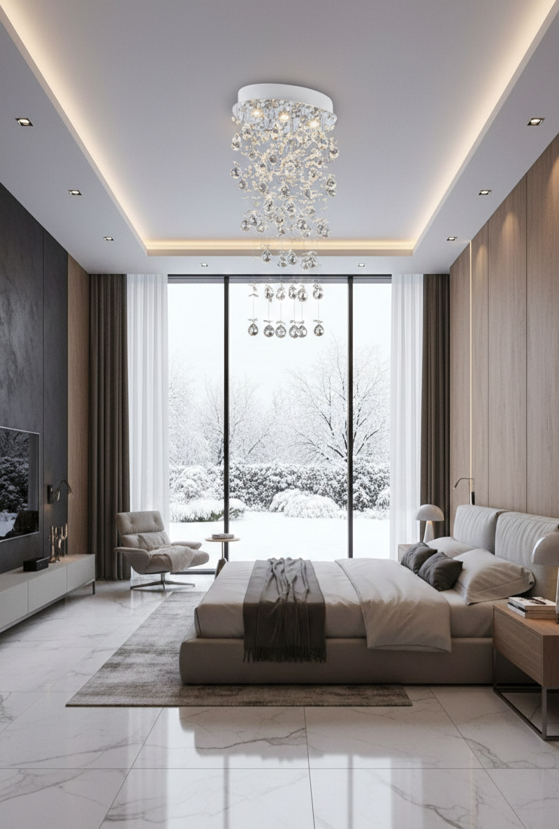 The Firenze Cascade Crystal Chandelier