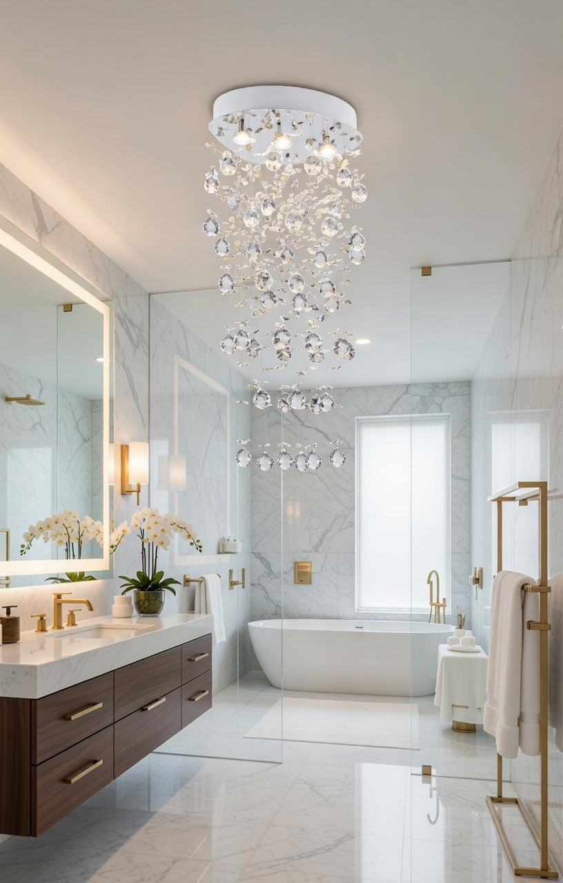 The Firenze Cascade Crystal Chandelier