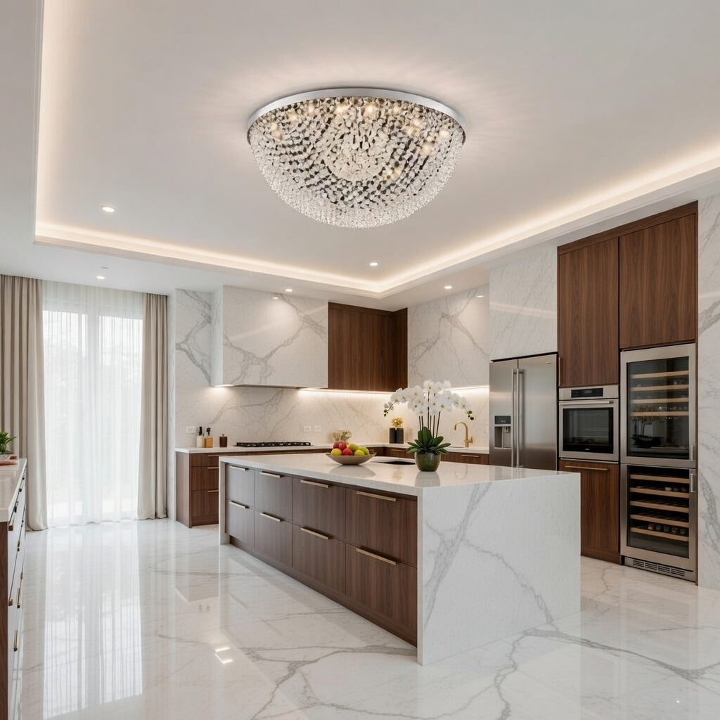 Grand Éclat Crystal Dome Chandelier