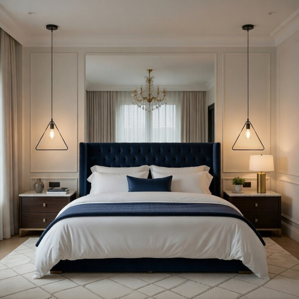 Trigonon black metal pendant