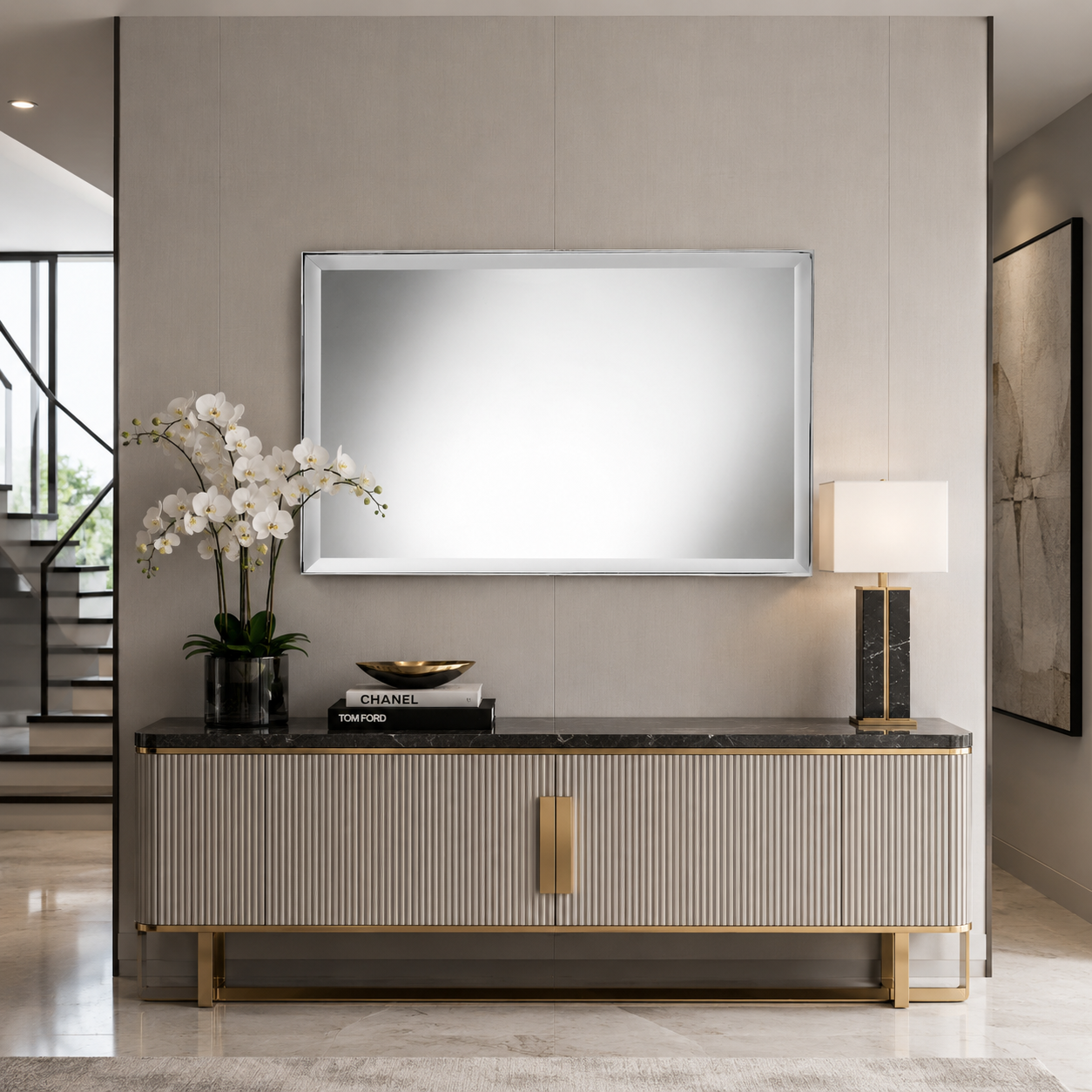 39"The Luxe Beveled Statement Mirror