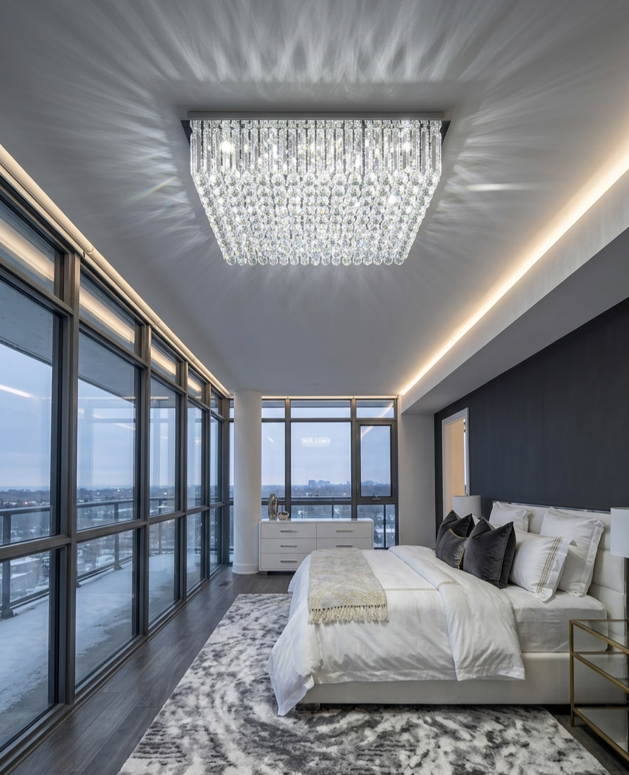 Milano Luminara Cristallo Rectangolo
