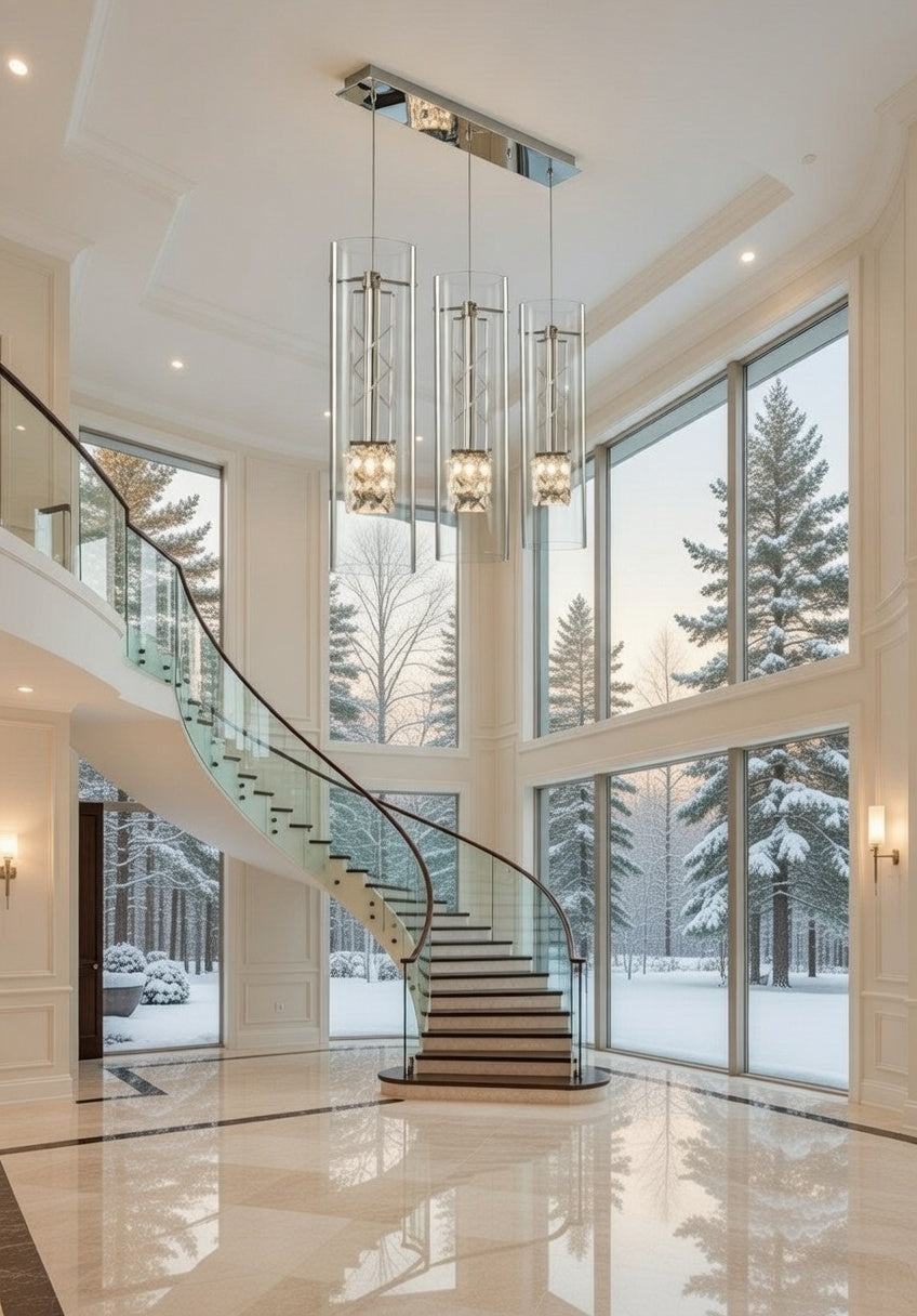 Noir Luxe Crystal Trio Light 